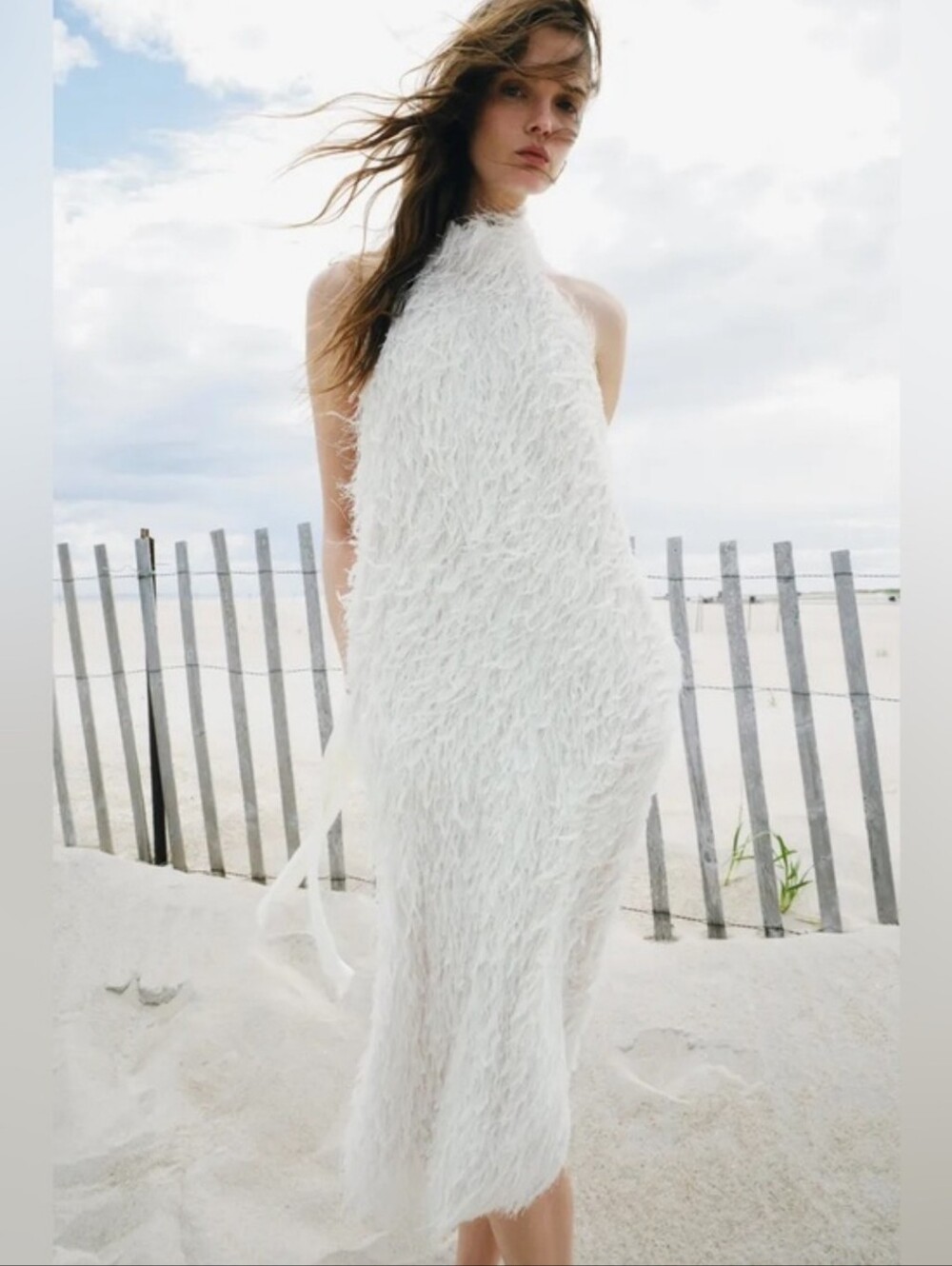 Zara fringe halter dress midi - Picture 7 of 15
